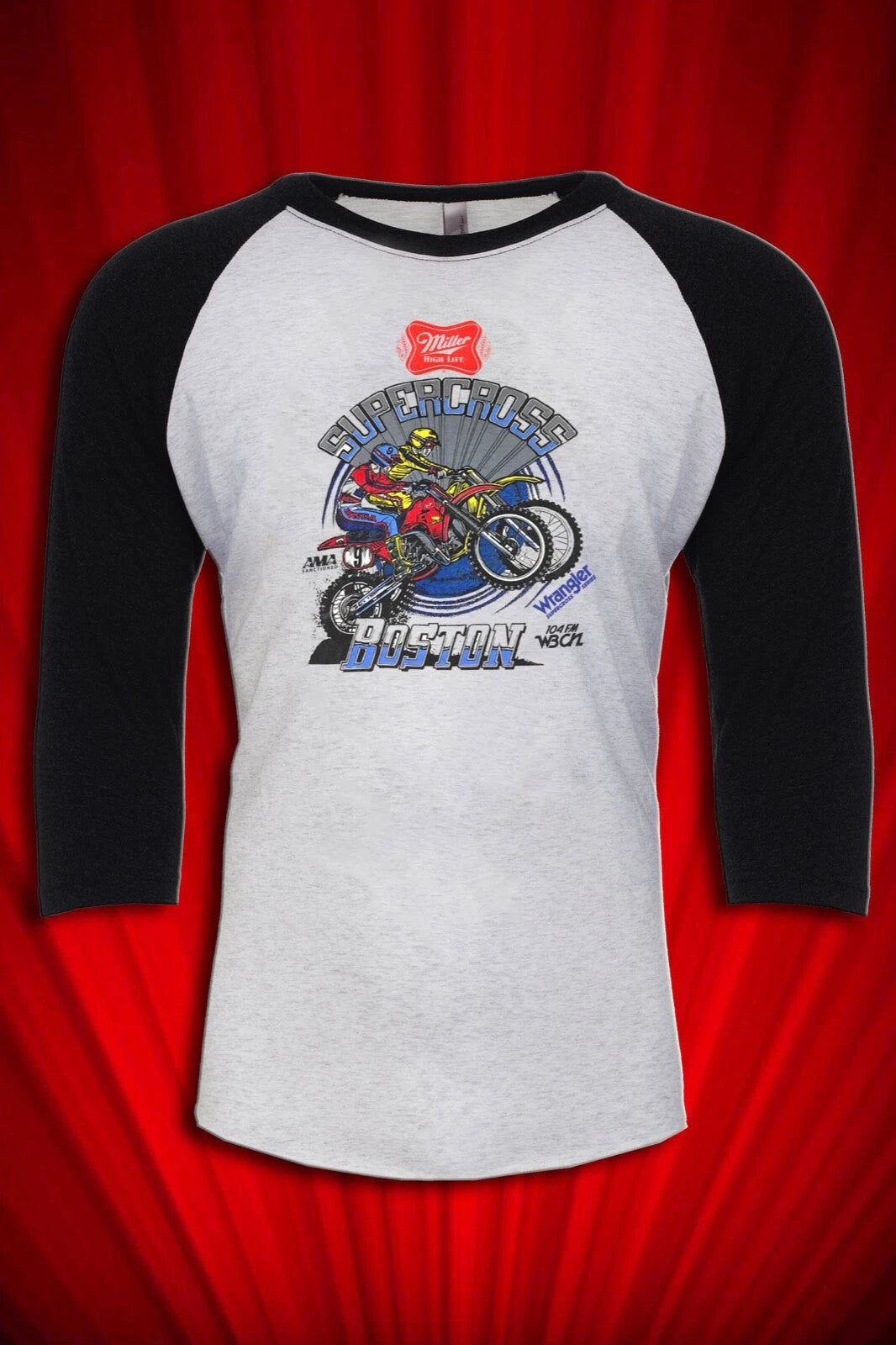 Boston Supercross 80s Motocross vintage Jersey T-SHIRT UNISEX SM-XXL OSSA racing