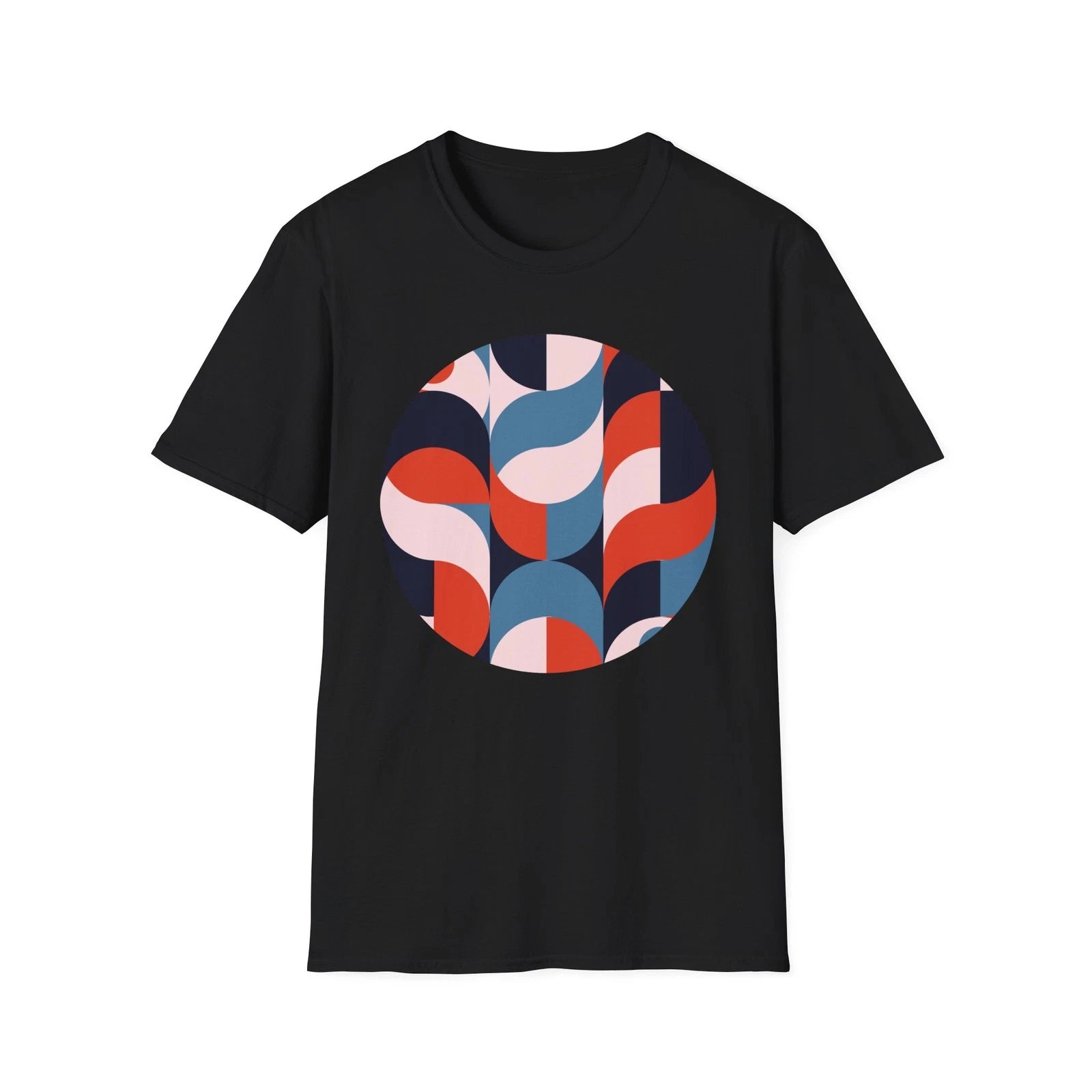 Retro Abstract Wave Pattern T-Shirt | Enjoy The Journey