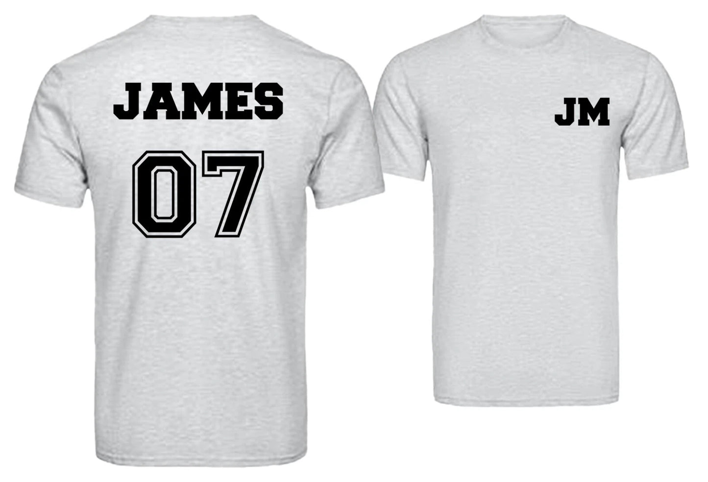 Personalised Football T-Shirt Custom Name And Jersey Number Birthday Gift Top