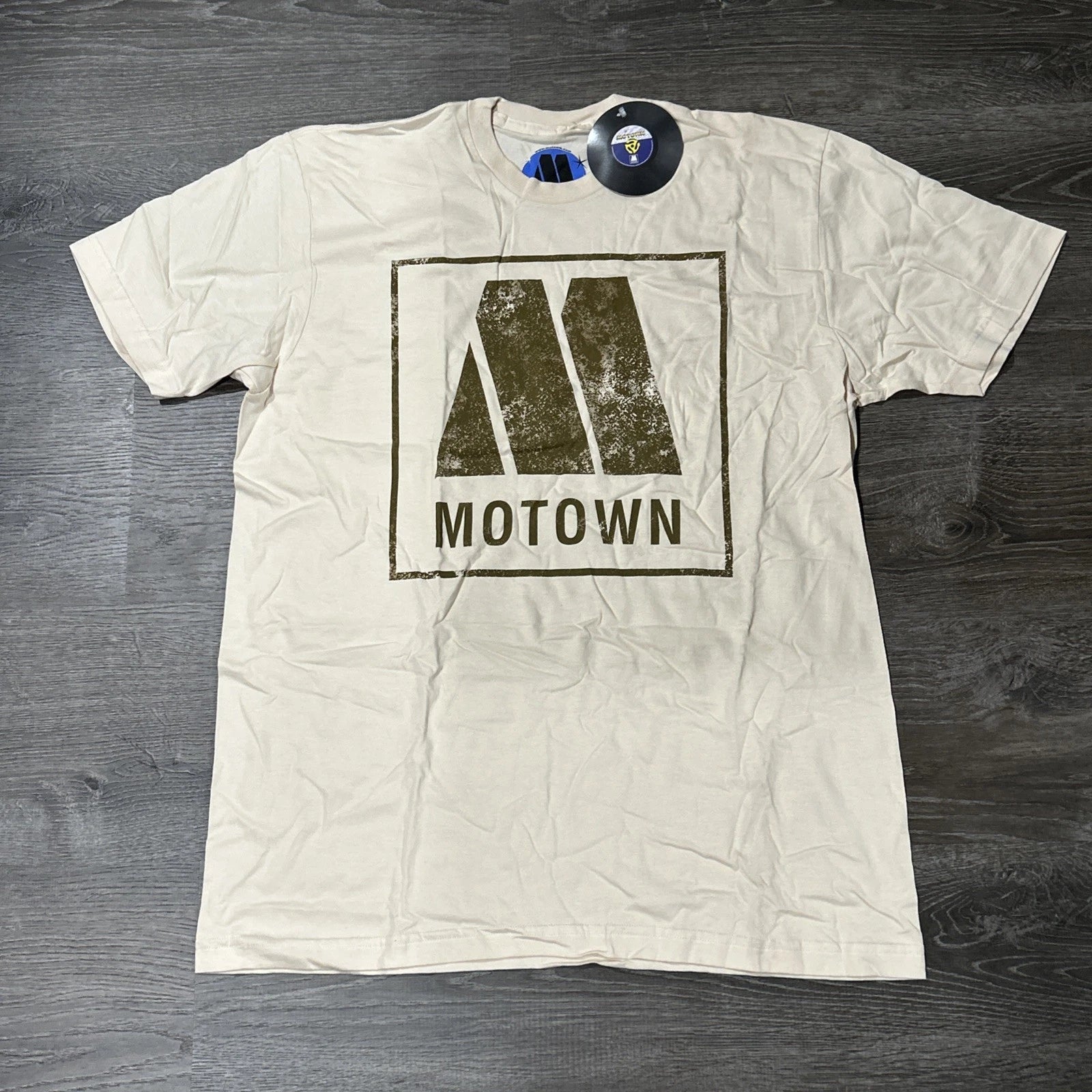 MOTOWN Official NWT Y2K Retro Record Label Logo Rhythm & Blues T-Shirt Size XL