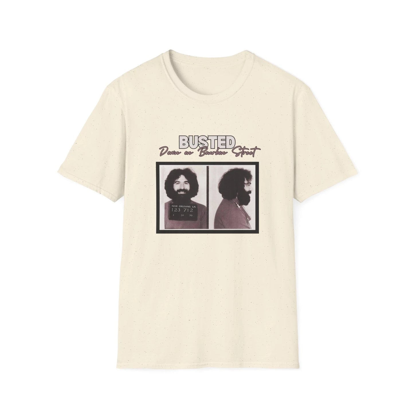 Jerry Garcia Mugshot Grateful Dead Unisex T-Shirt - Rock 'n' Roll Music Lover