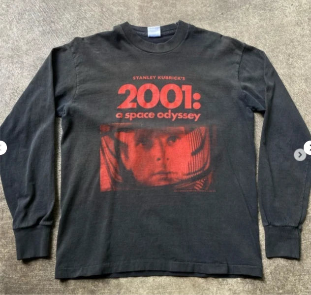 90s 2001 A Space Odyssey Vintage Long Sleeves Shirt Reprint