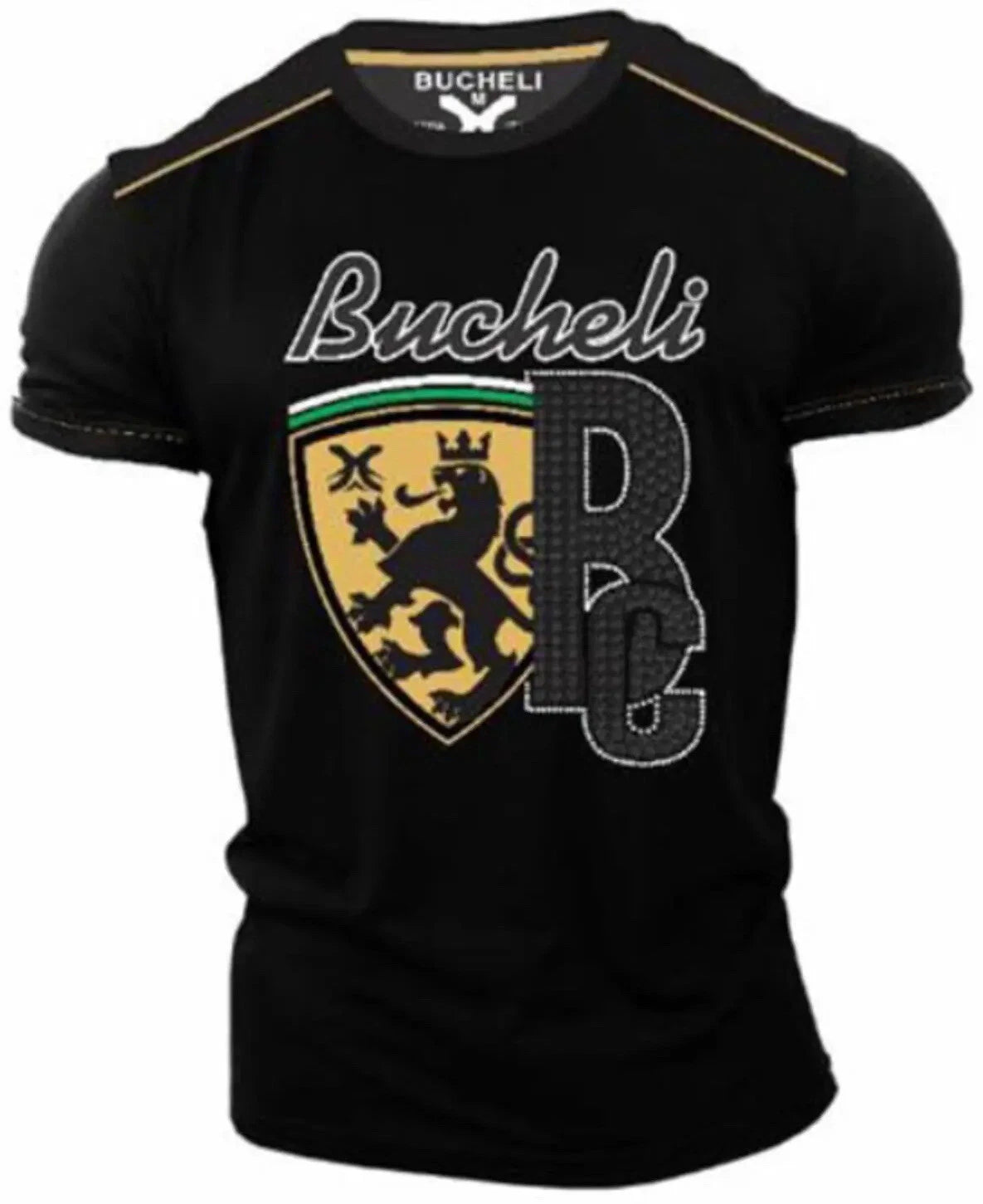 Men's Bucheli T Shirt,Italian Style,Cotton,Slim Fit,Stretch L XL...A11.A
