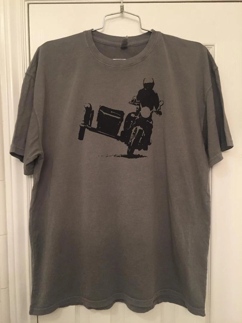 CLASSIC VINTAGE MOTORCYCLE SIDECAR RACING TSHIRT SIDEHACK AMA AHRMA BMW HONDA