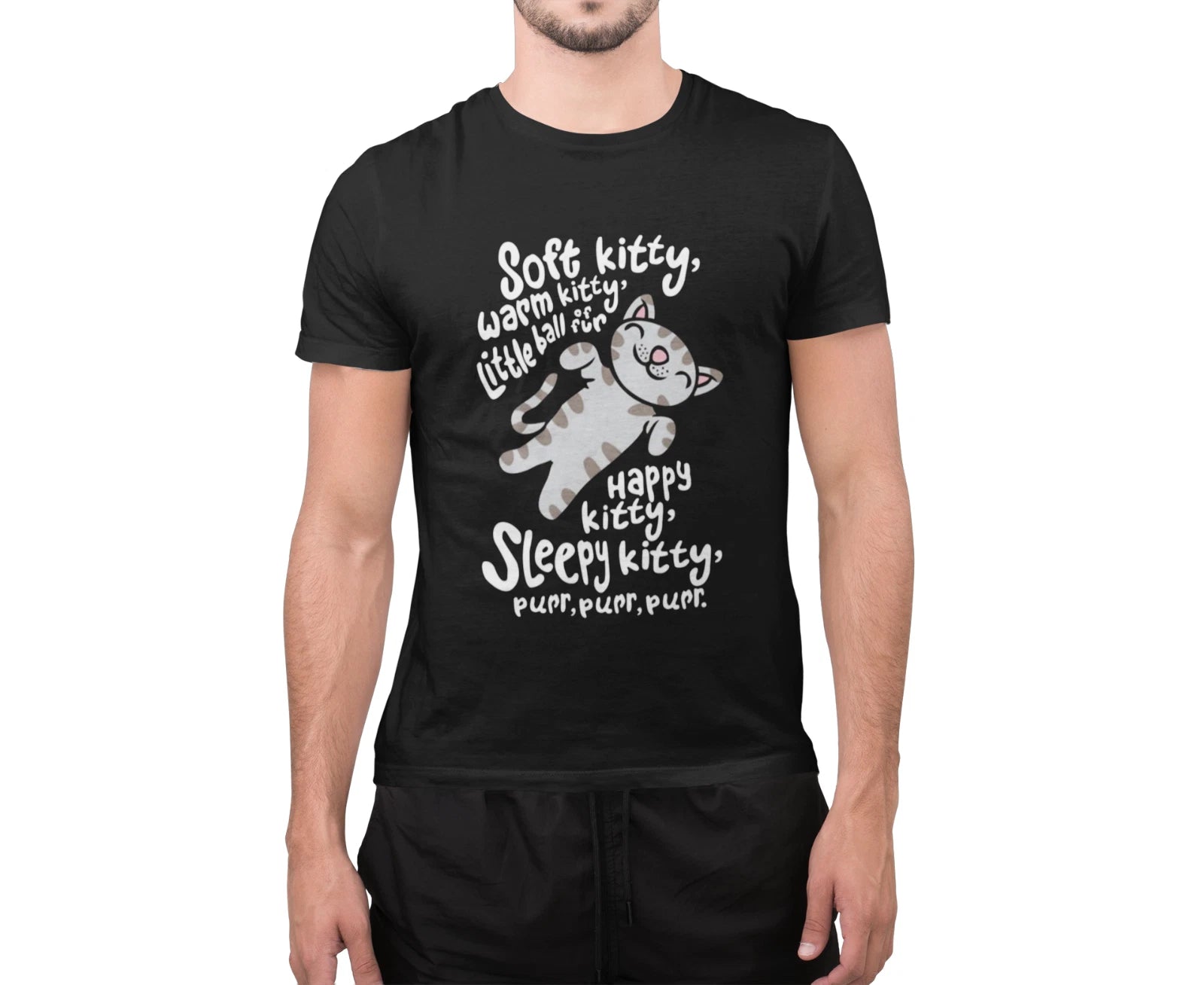 Inspired Cute Soft Kitty Warm Kitty Cat Lovers Happy Kitty T-Shirt