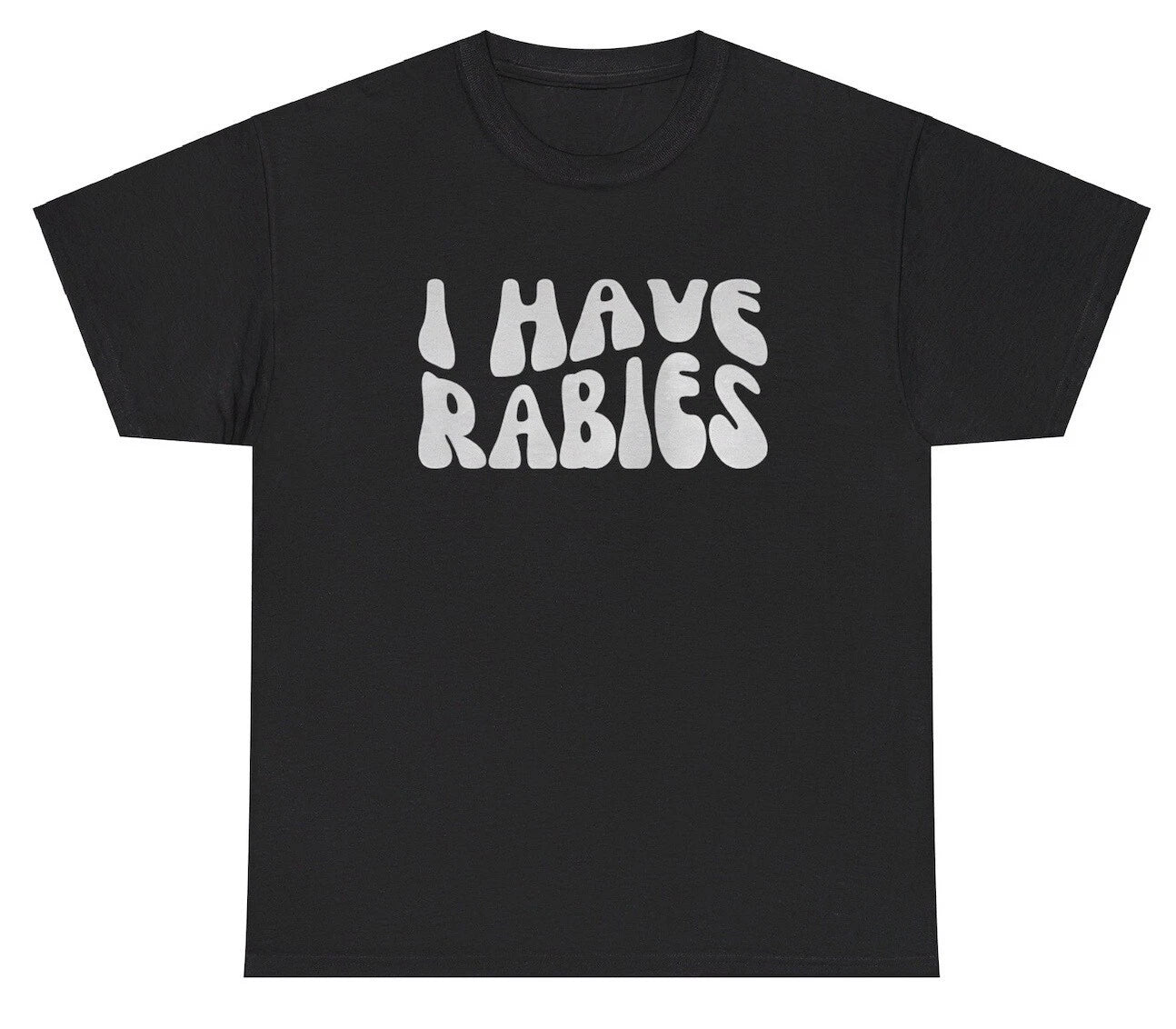 I Have Rabies T Shirt Funny Racoon Lover Silly Y2k Meme Gen Z Animal Humor Tee