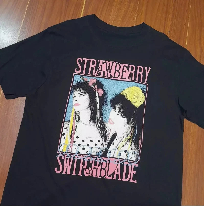 Vintage Strawberry Switchblade T-shirt S to 5XL