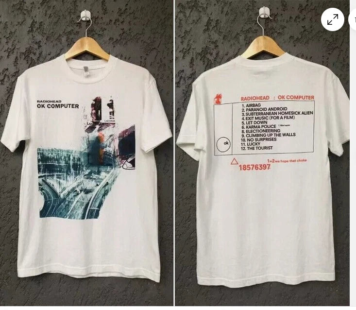 NEW! Radiohead Ok Computer Vintage Album T-Shirt