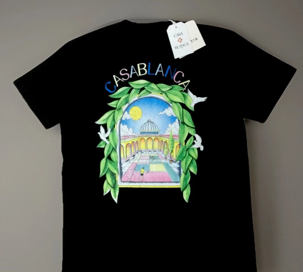 Casablanca T-Shirt Classic Beautiful Quality & Detail (XL) Extra Large NWT