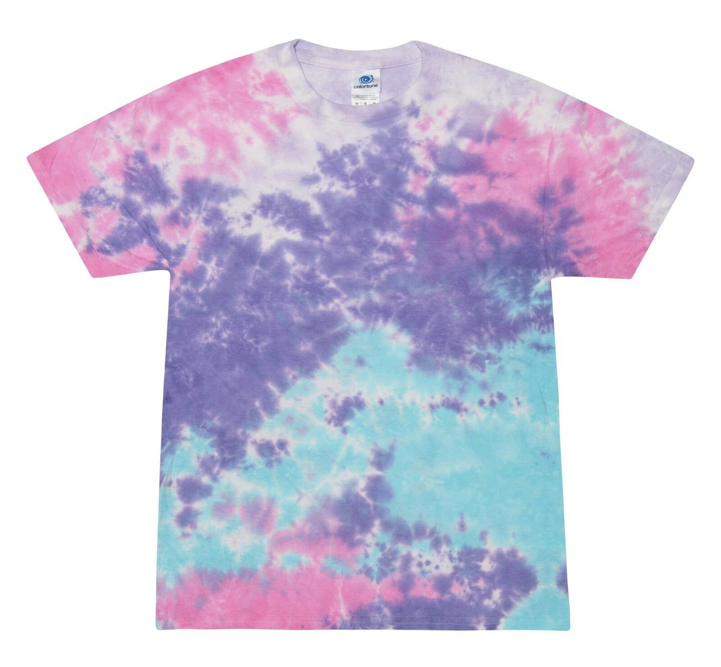 Tie Dye T-Shirts Pastel Cotton Candy Adult & Kids 100% pre-Shrunk Cotton S/S