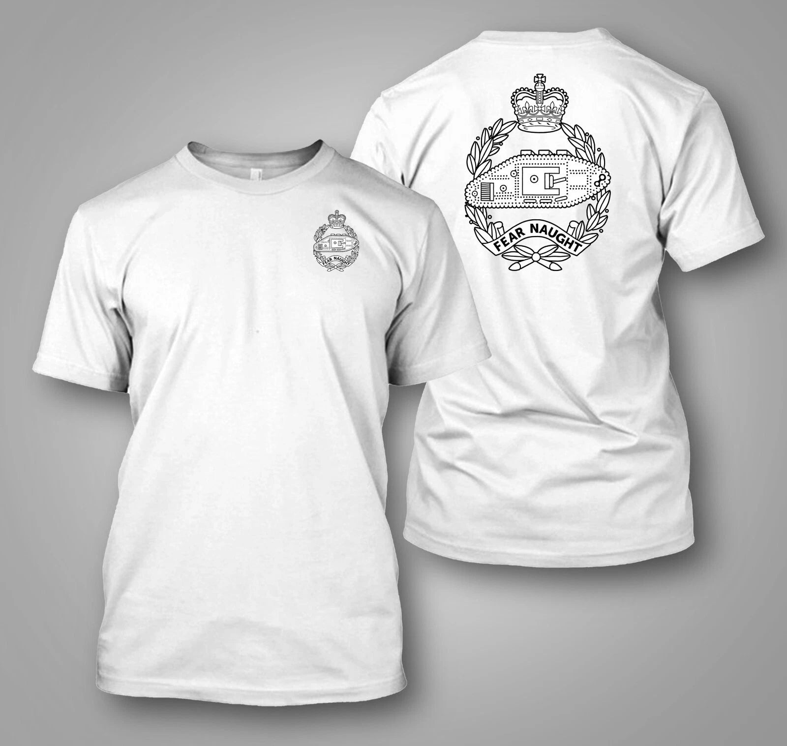 British Army Royal Tank Regiment  - Custom front and back t-shirt tee