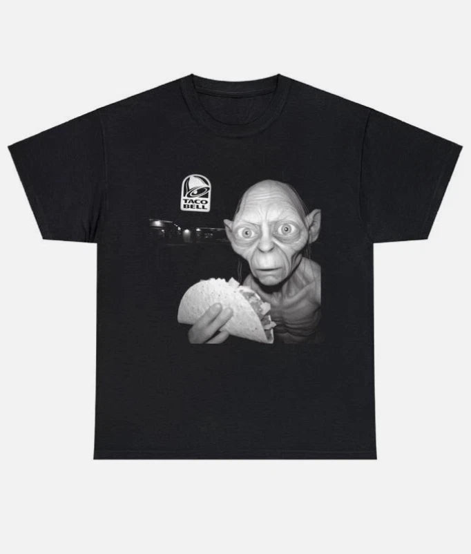 The Lord of the Rings Gollum Taco Bell T-Shirt, Funny Gollum