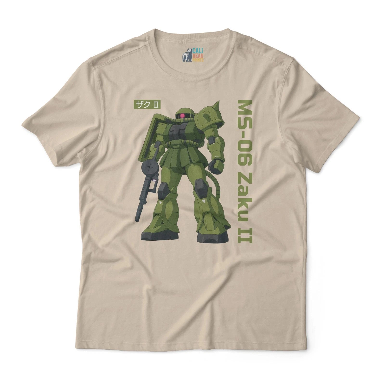 Zaku II MS-06 Classic T-Shirt – Retro Gundam Anime Tee –Zeon Mobile Suit T-Shirt