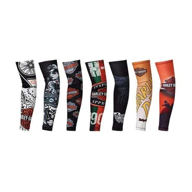 Harley Davidson Sun Protection Sleeves HD Graphics Tattoo Moisture Wicking