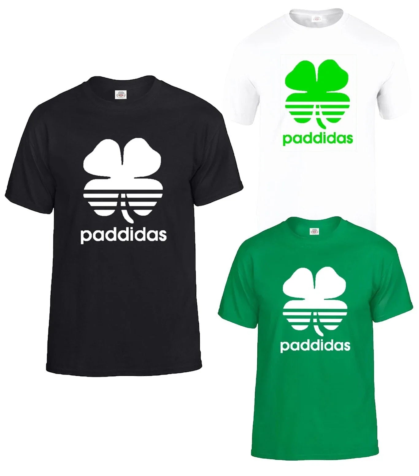 Paddidas Irish St Patrick's Day T-Shirt Men's Funny Ireland Paddys Top Tee