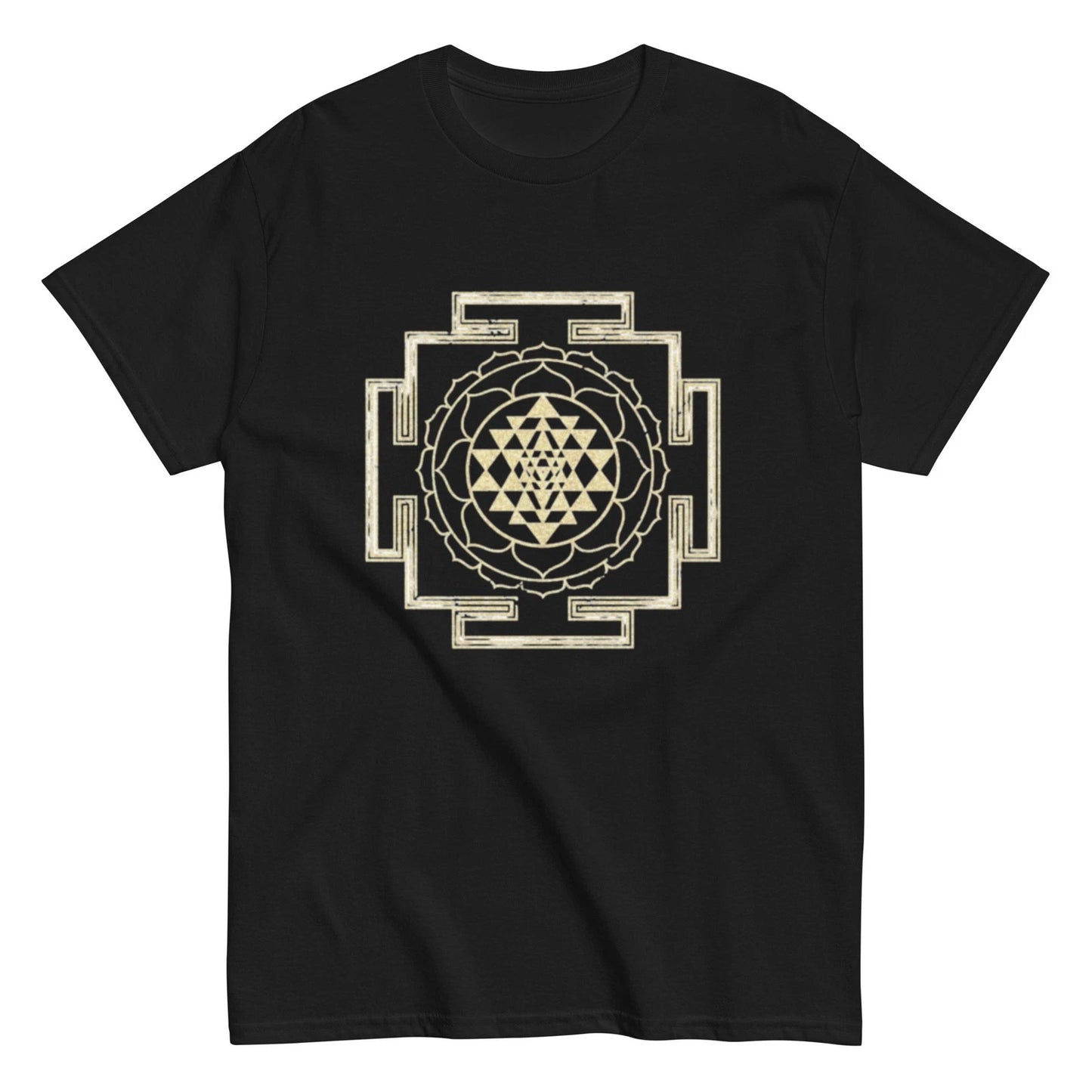 Sacred Geometry Unisex Classic Tee | Sri Yantra T-Shirt | Boho Spiritual