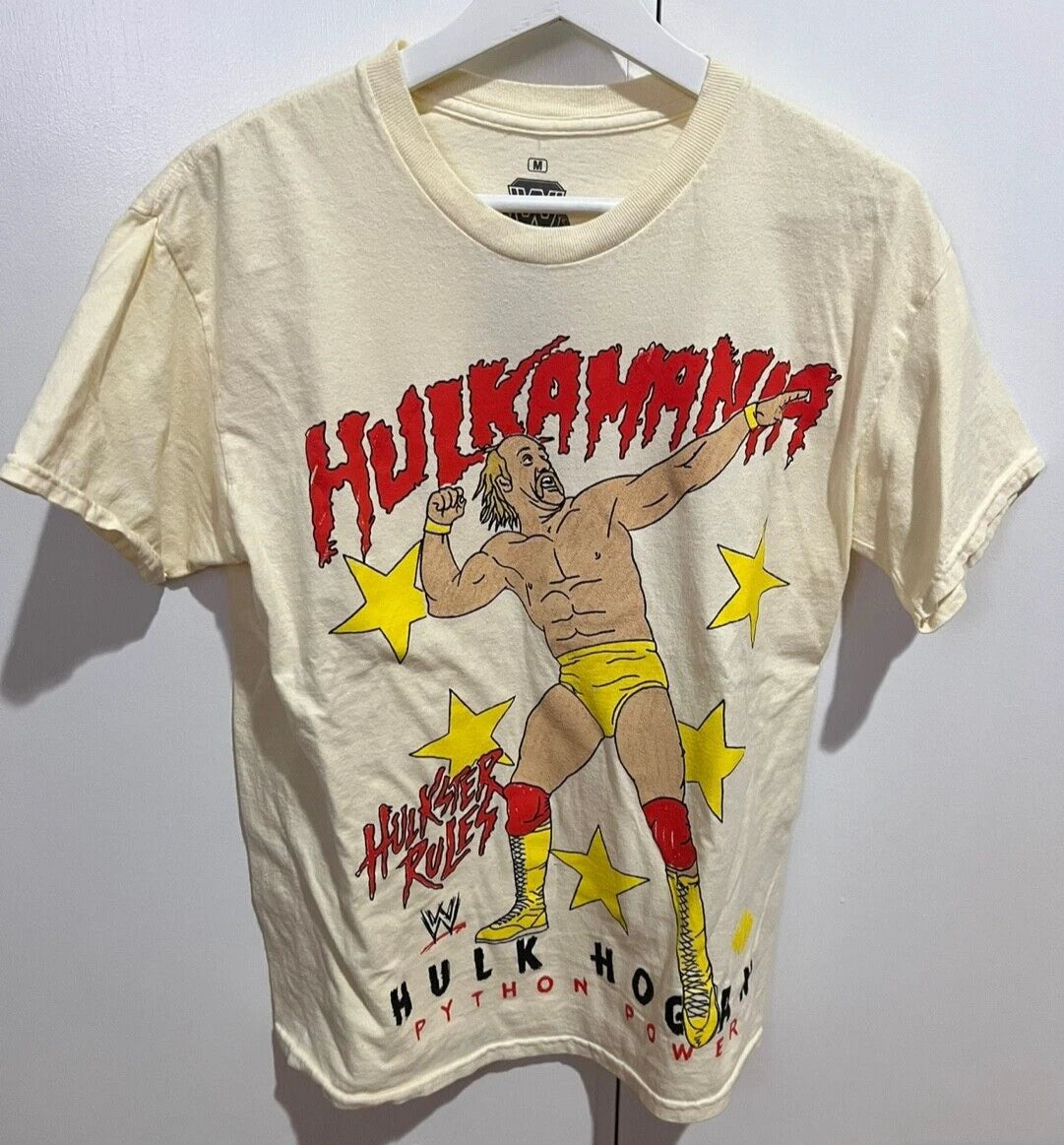 WWE X Urban Outfitters Vintage HULKAMANIA Hulk Hogan Top T shirt US Men SZ M NEW