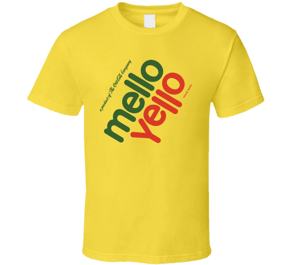Mello Yello Soft Drink Pop Soda Food Foodie Logo T Shirt