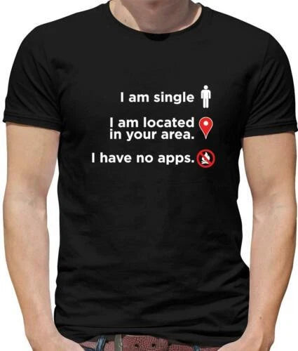 I Am Simple Non Apps T-Shirt - Online Dating - Date - Romance - Funny