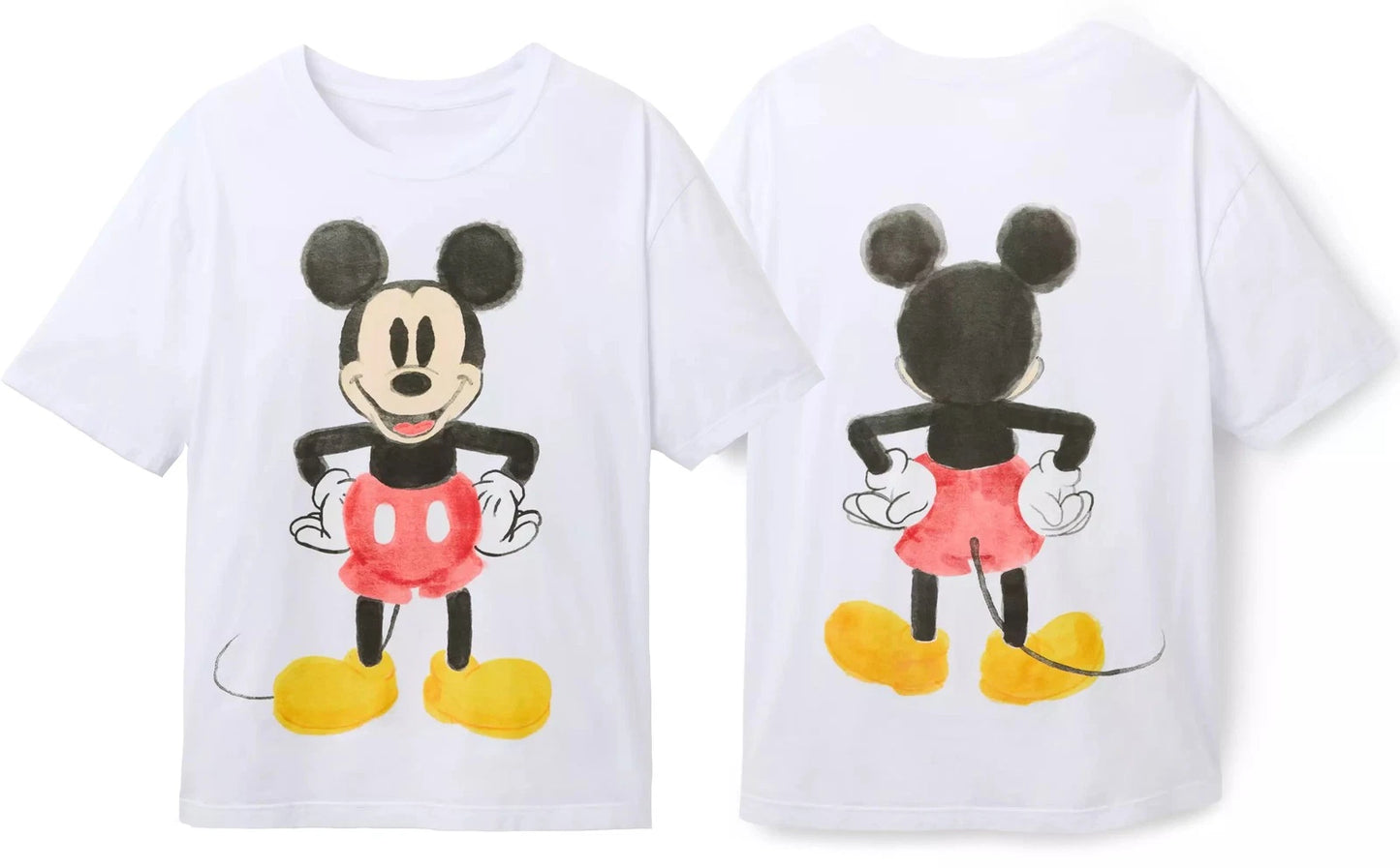 Mickey Mouse Back to Front T-Shirt for Adults And Kids DTG Reprint
