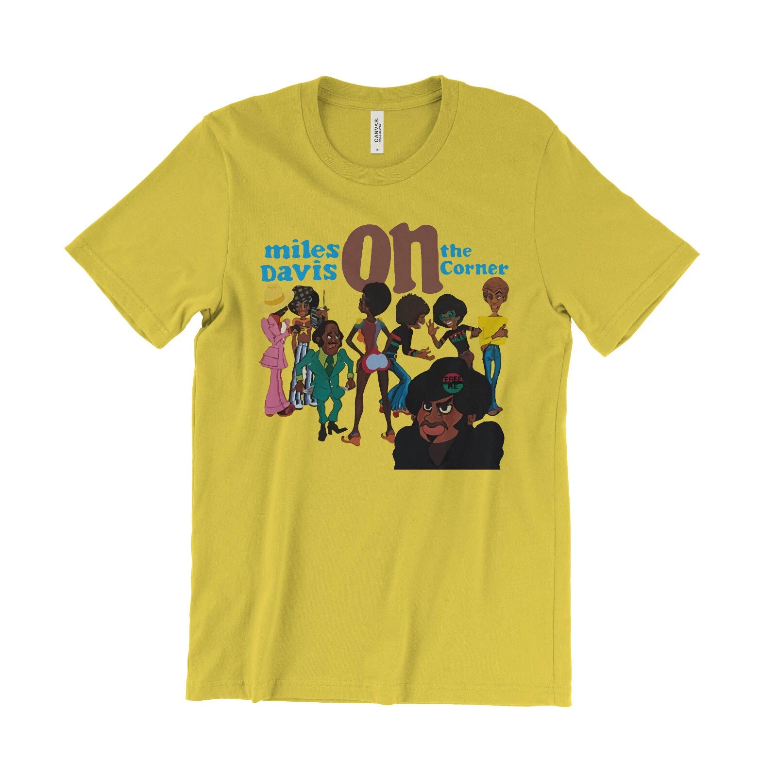 Miles Davis On The Corner T-Shirt  Jazz Trumpet Legend Sketches In Spain brew lp