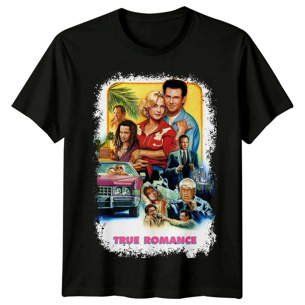 True Romance (1993) Movie Poster Inspired T-Shirt Retro 90s Tee Unisex