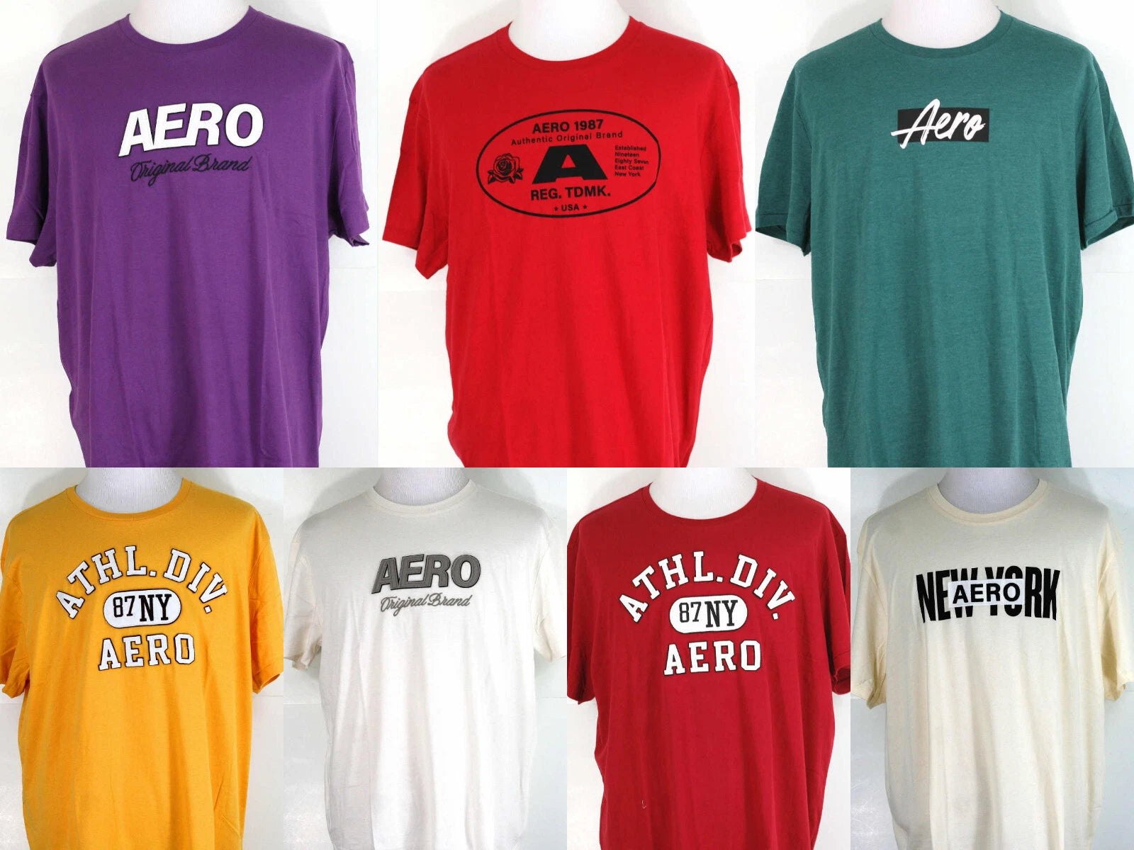 Aeropostale Graphic T-shirt Crew Neck Short Sleeve Size S - 3XL