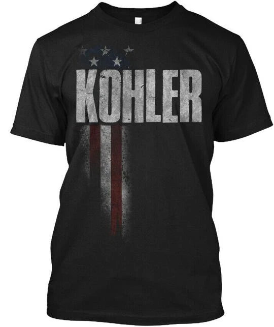 Premium Kohler Family American Flag Tee T-Shirt Made in the USA Size S to 5XL