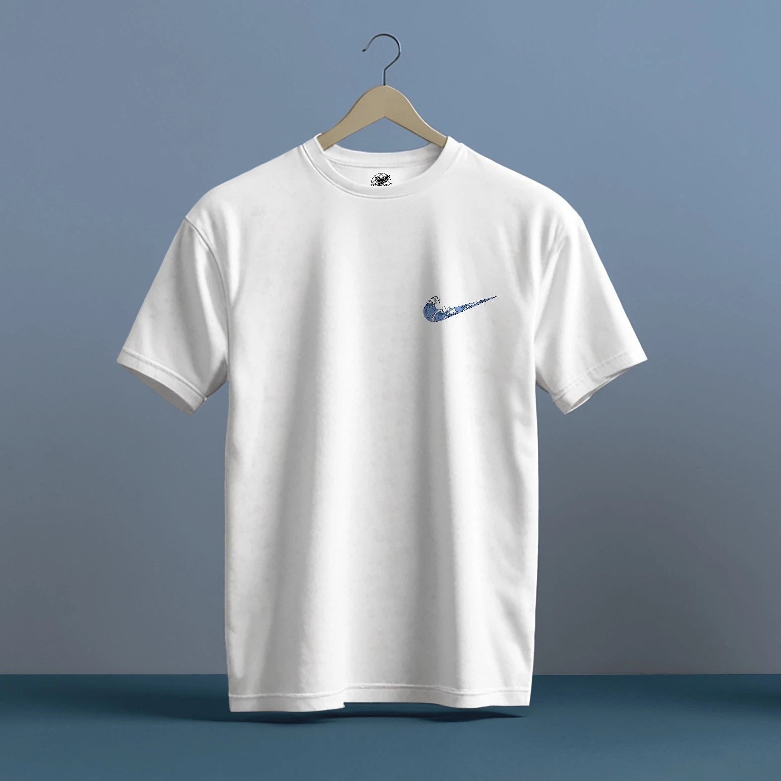 CUSTOM NIKE WAVES LOGO HIGH QUALITY HEAVY COTTON T-SHIRT (UNISEX)