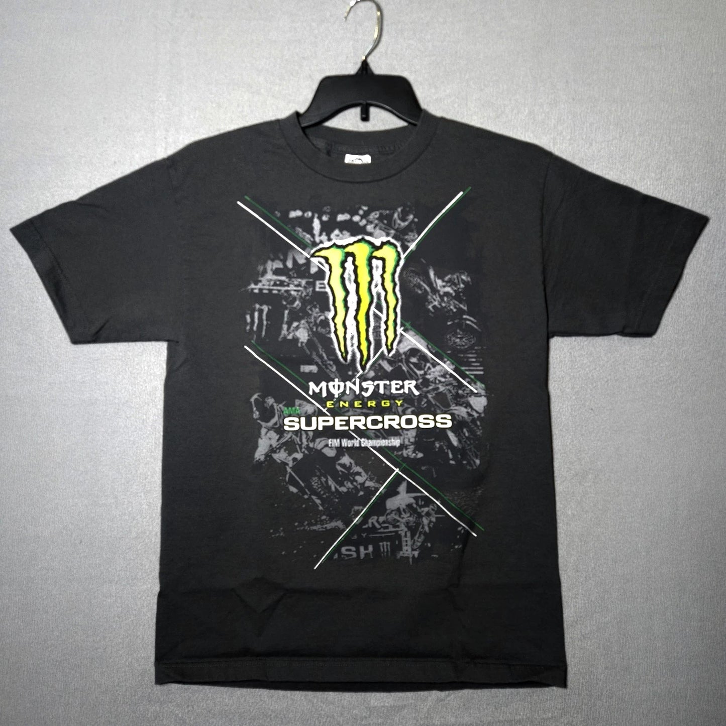 Monster Energy T Shirt Y2K Racing AMA Supercross FIM Promo S-5XL