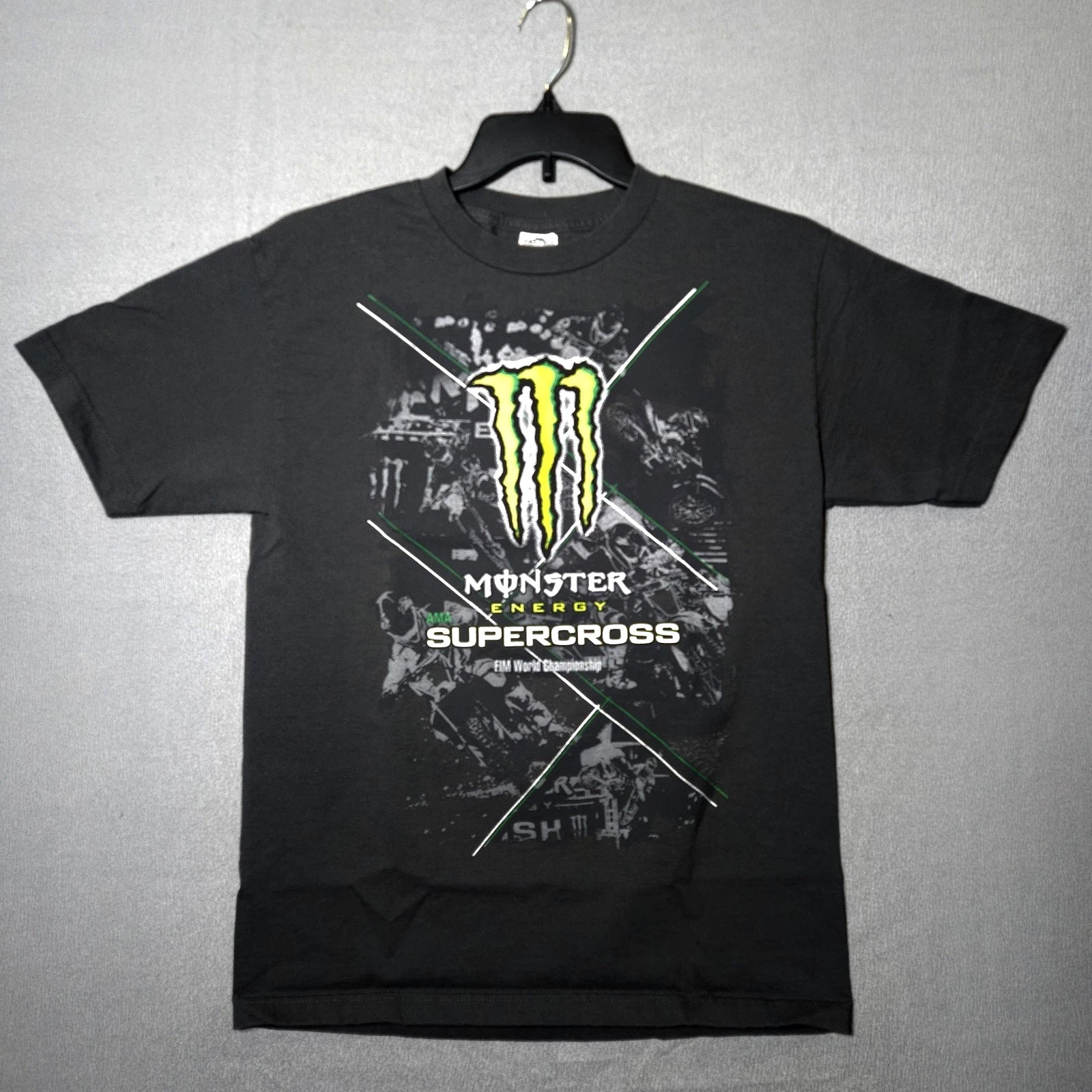 Monster Energy T Shirt Y2K Racing AMA Supercross FIM Promo S-5XL
