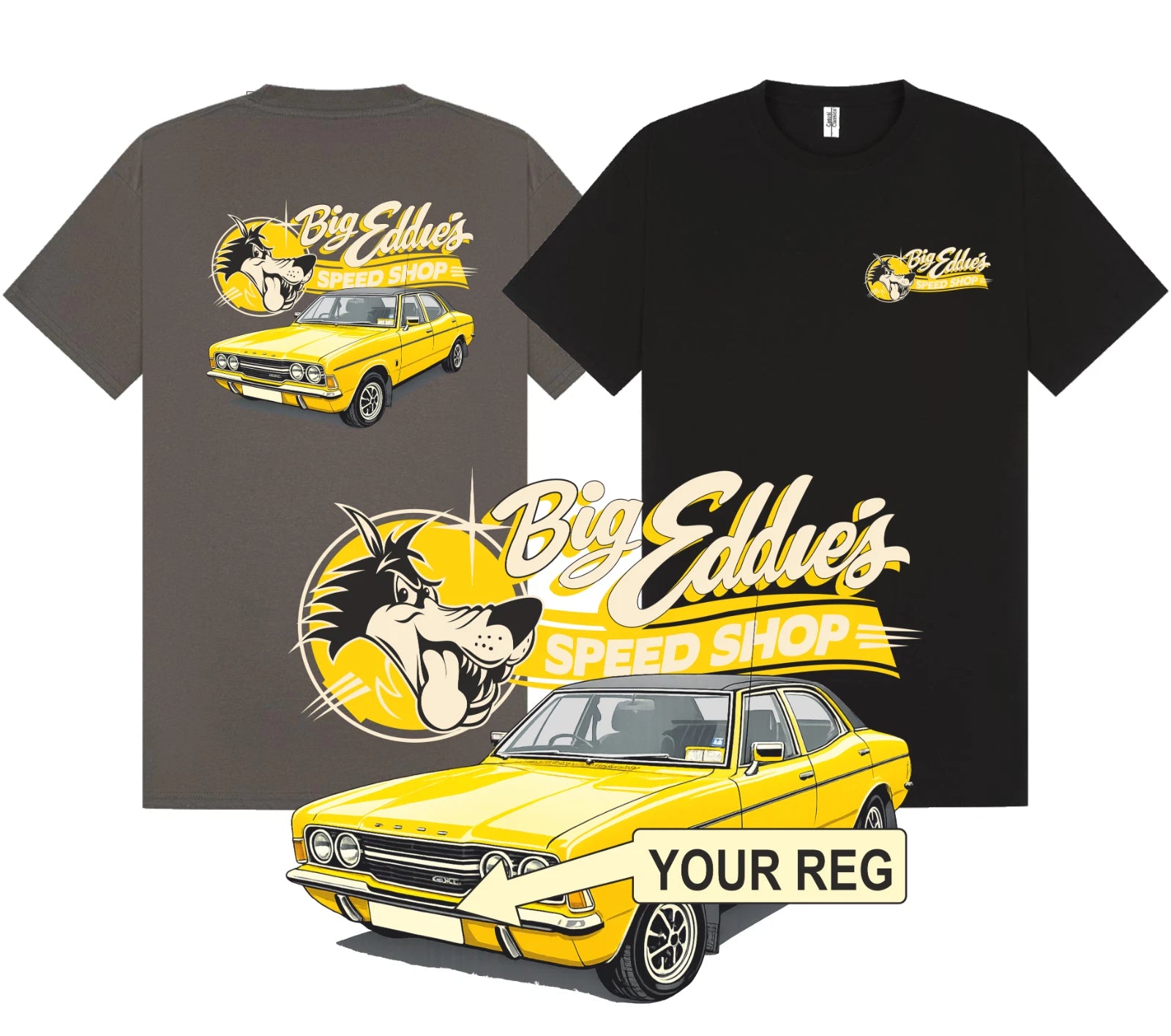 Mk3 Ford Cortina T Shirt Classic Car Personal Number Plate Retro Design S-5XL