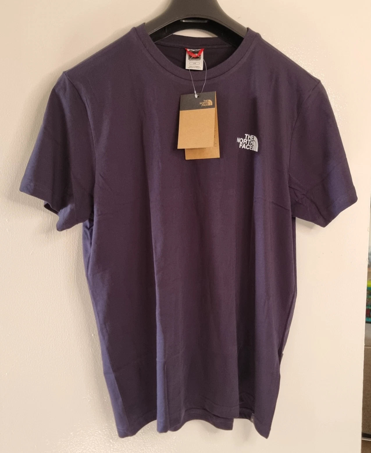 The North Face Mens Simple Dome T Shirt Navy Size L 100% Cotton Logo Tee BNWT
