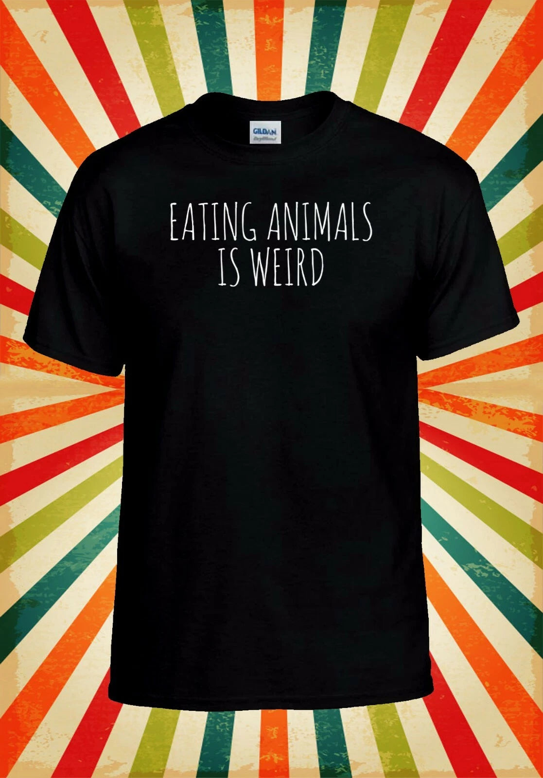 Eating Animals Is Weird Vegan Cool Men Women Vest Tank Top Unisex T Shirt 2424