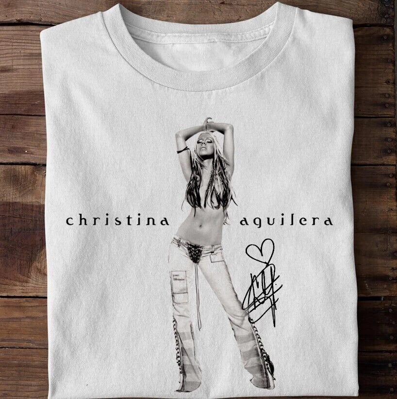 Christina Aguilera Printed Cotton Unisex T-shirt sizes XS - 2XL, 5 Colours Avail