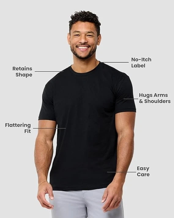 Kenneth Cole Men's T-Shirts Soft Cotton Blend Crew Neck Tee- Athletic Fit