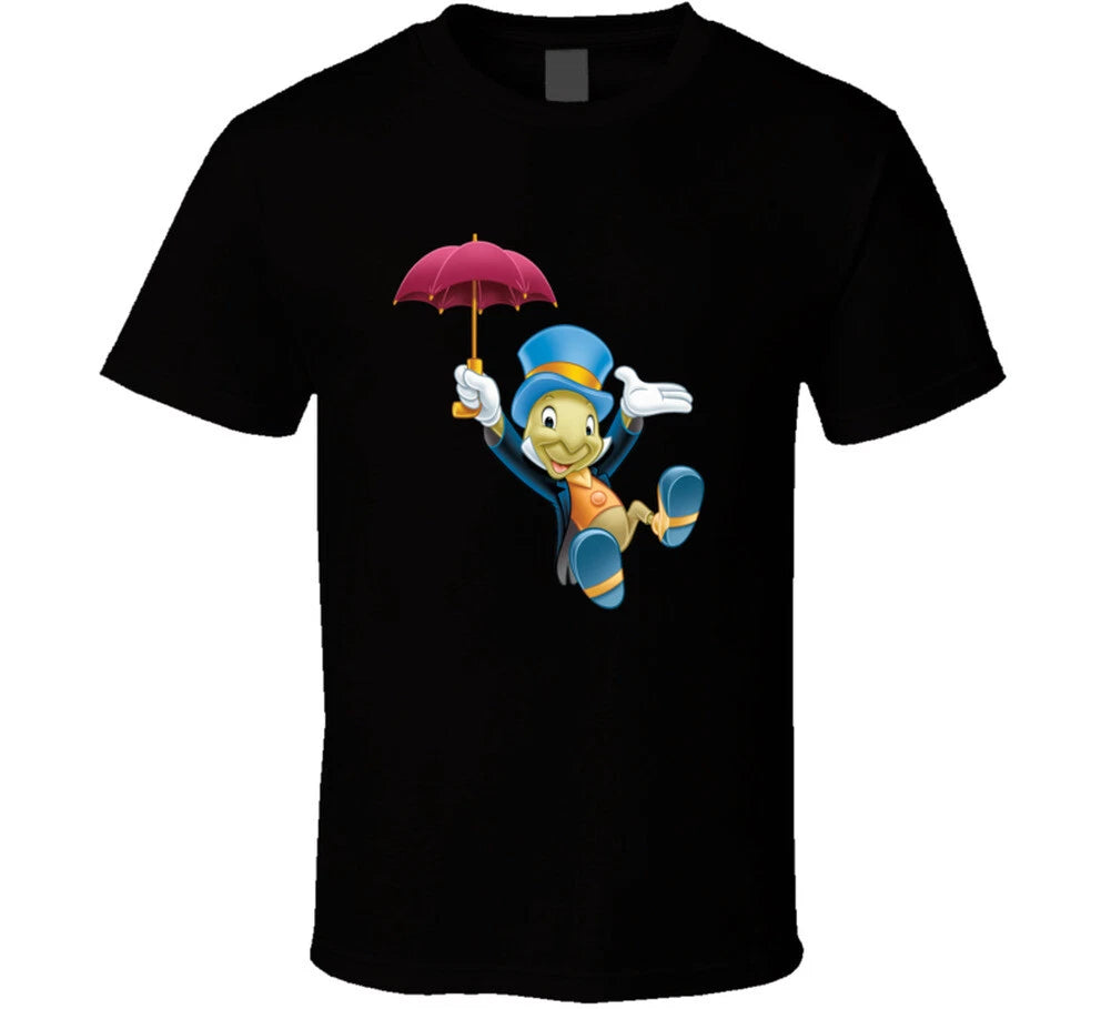 Jiminy Cricket Pinochio Cartoon  Characters T Shirt