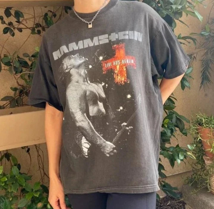 Rammstein Rock Metal Band Vintage  Shirt