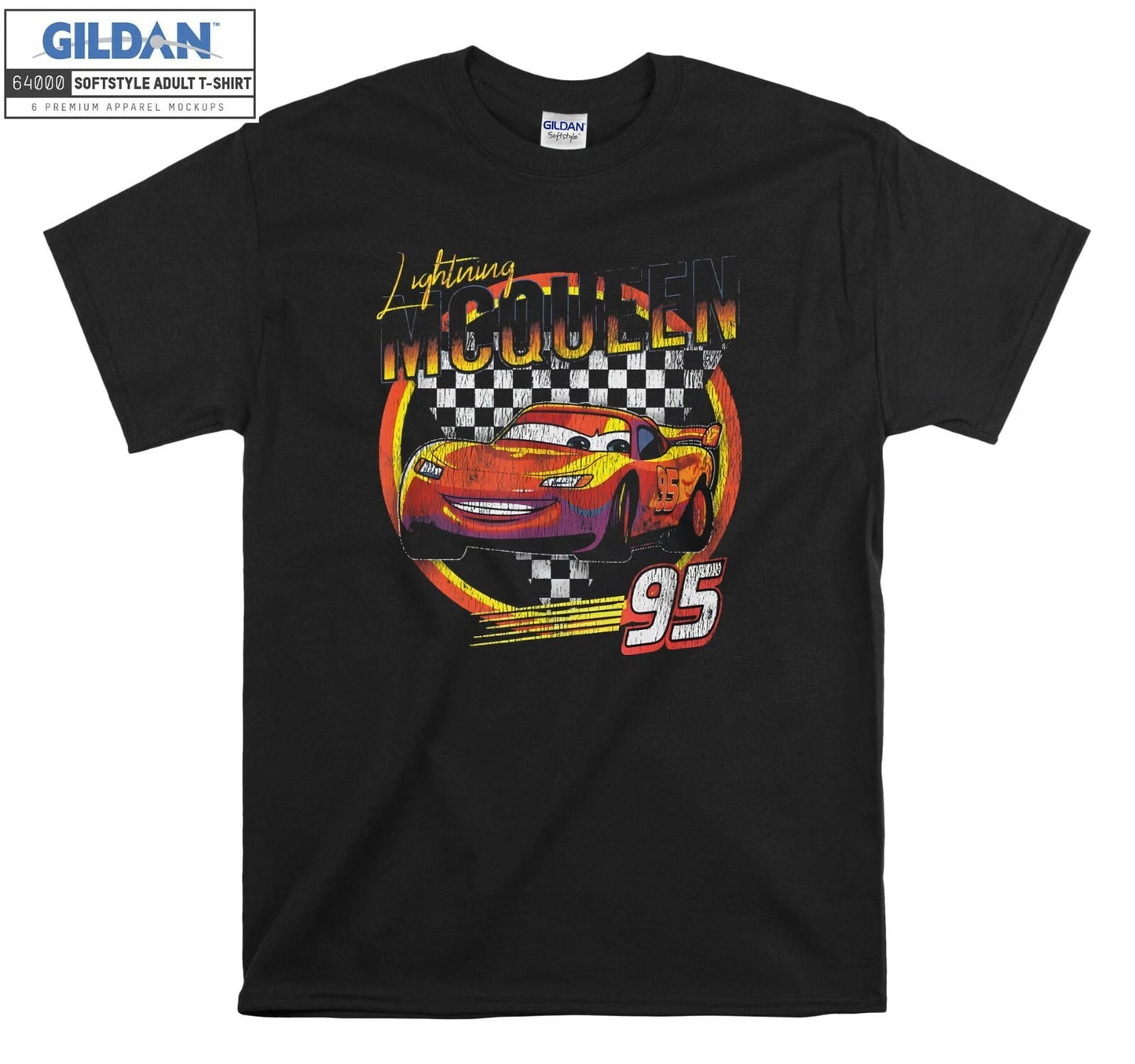 Lightning McQueen Vintage Race T-shirt Gift Hoodie T shirt Men Women Unisex A162