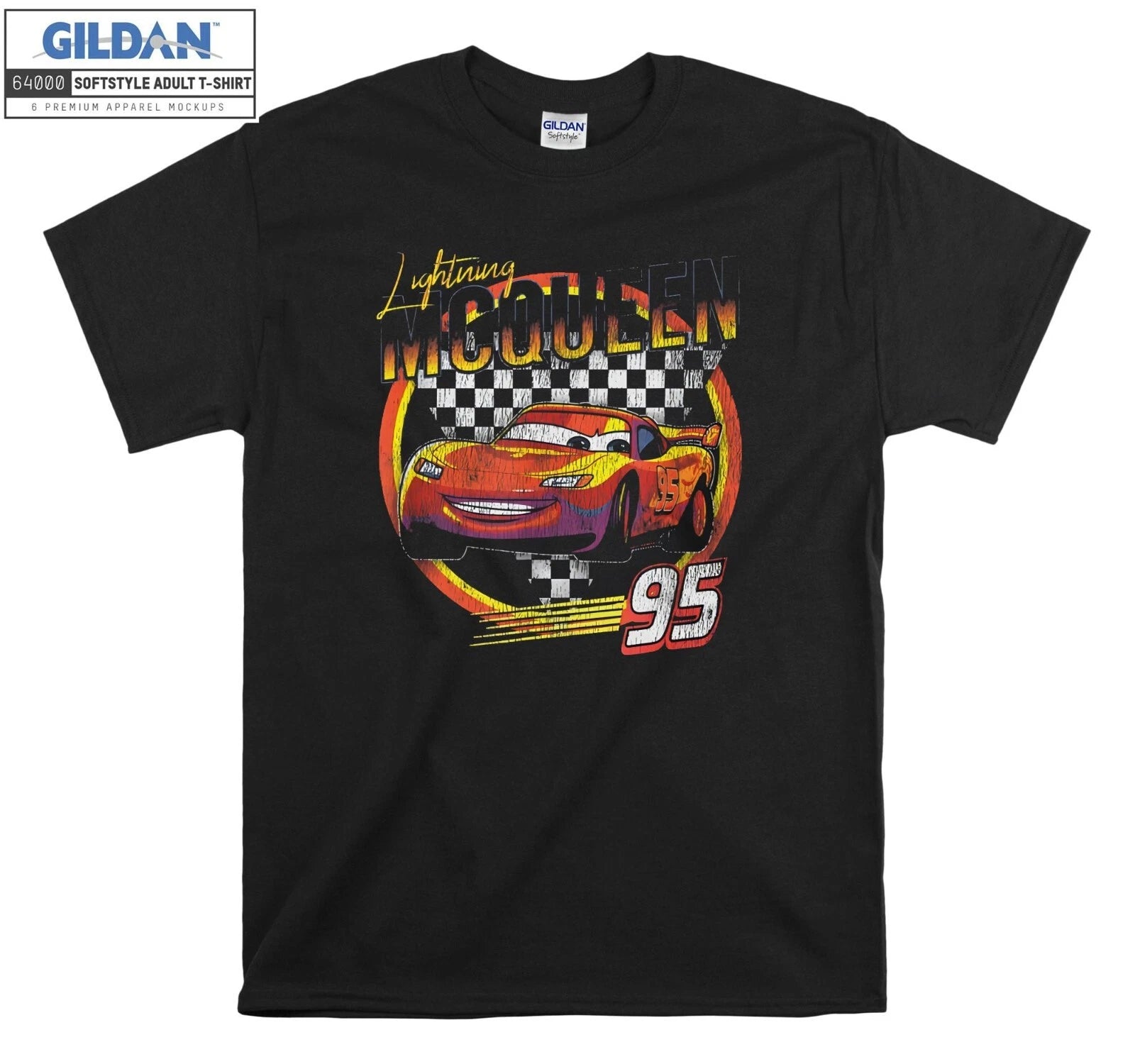 Lightning McQueen Vintage Race T-shirt Gift Hoodie T shirt Men Women Unisex A162