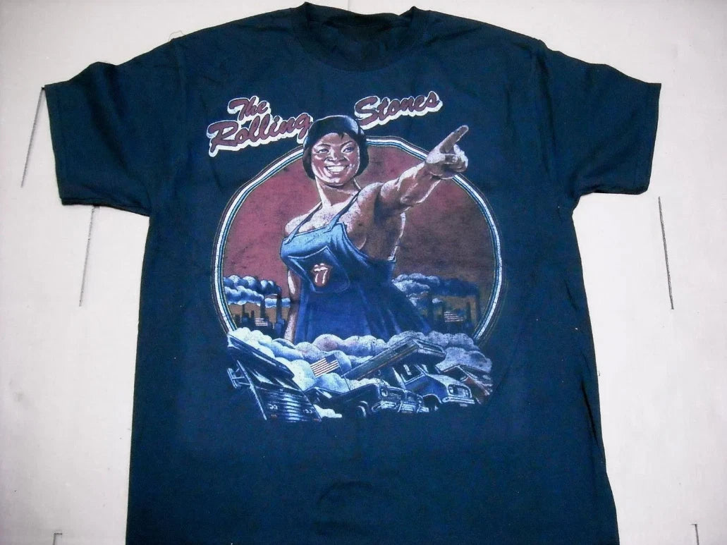 Licensed ROLLING STONES Vintage Tour Rock Concert T-Shirt