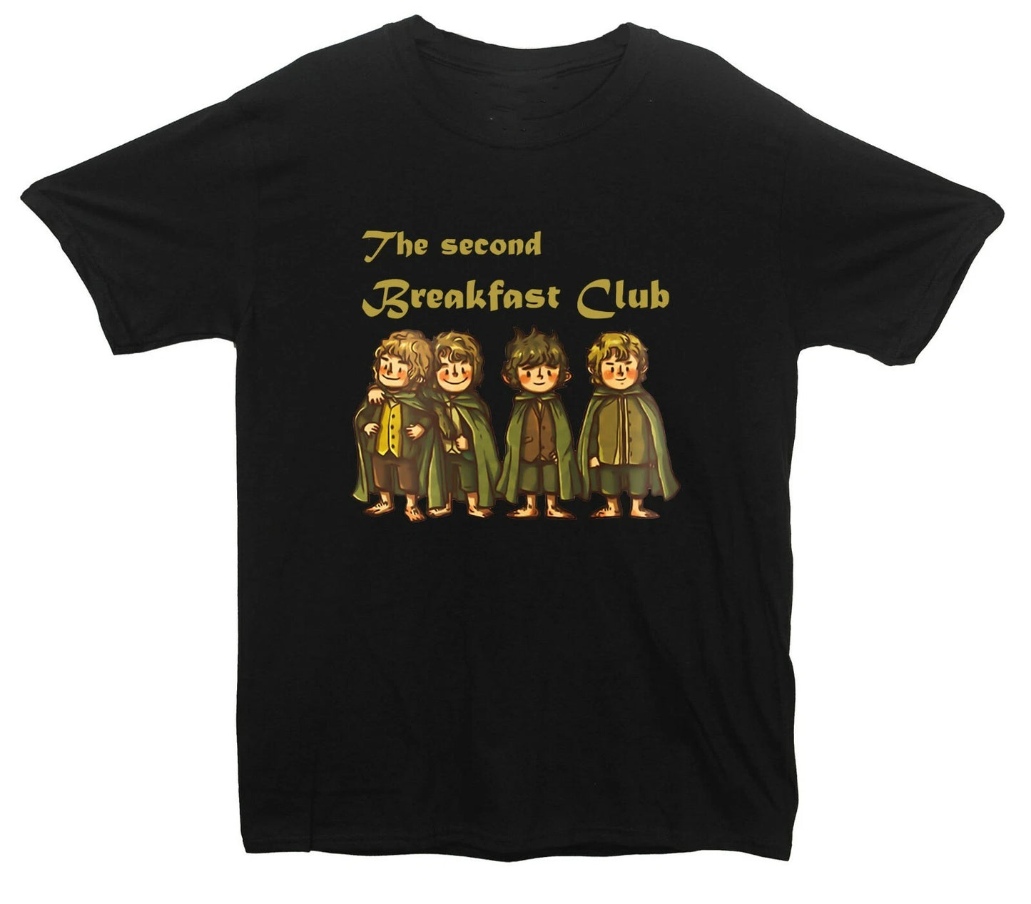 The Second Breakfast Club Printed T-Shirt (Lord Of The Rings Inspired)