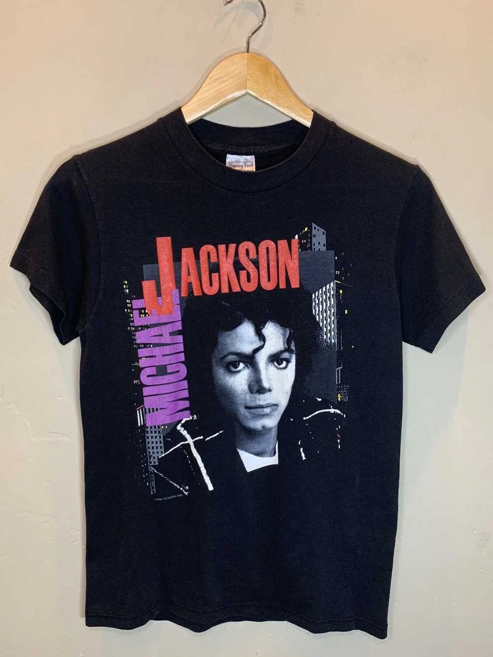 Michael Jackson Vintage 80’s Michael Jackson Bad Single Stitch Shirt S-5XL