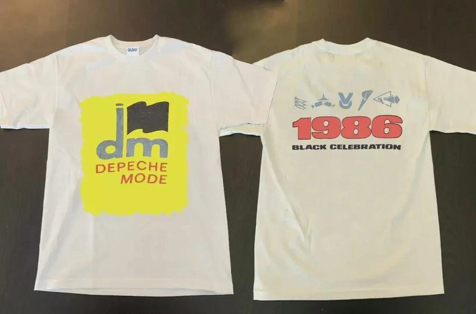 Vintage Black Celebration 1986 Depeche Mode Rare Tour T-Shirt Full Size S-5XL