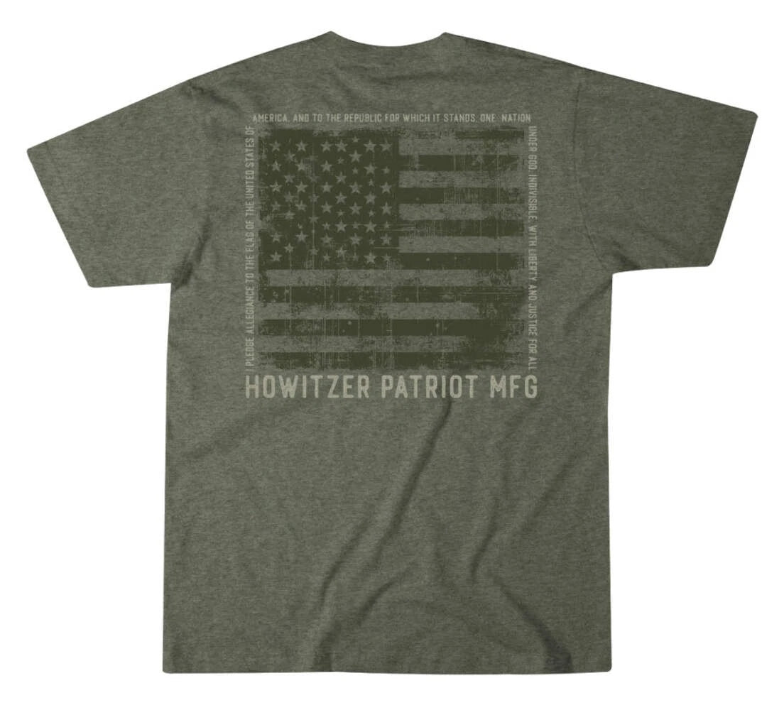 Howitzer Clothing Men's T-shirt Pledge Flag