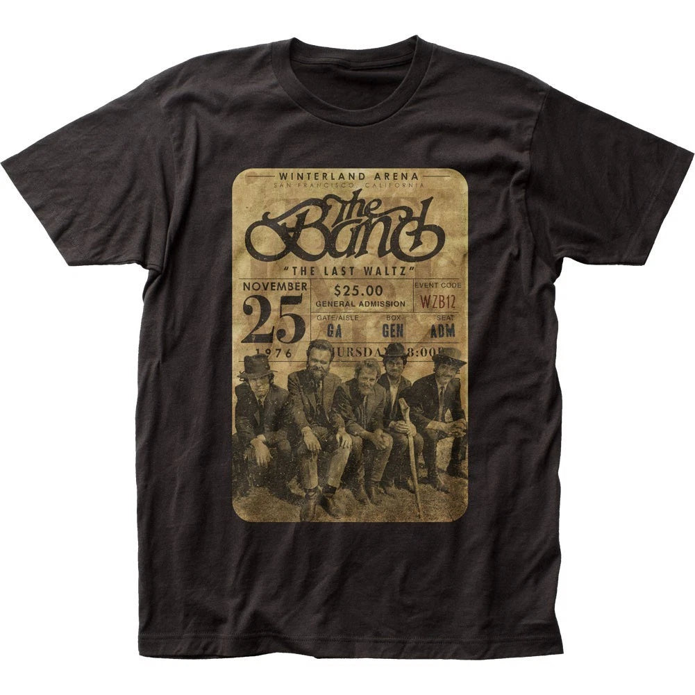 The Band Concert Ticket Mens T Shirt Music Classic Rock Band Tee New Black