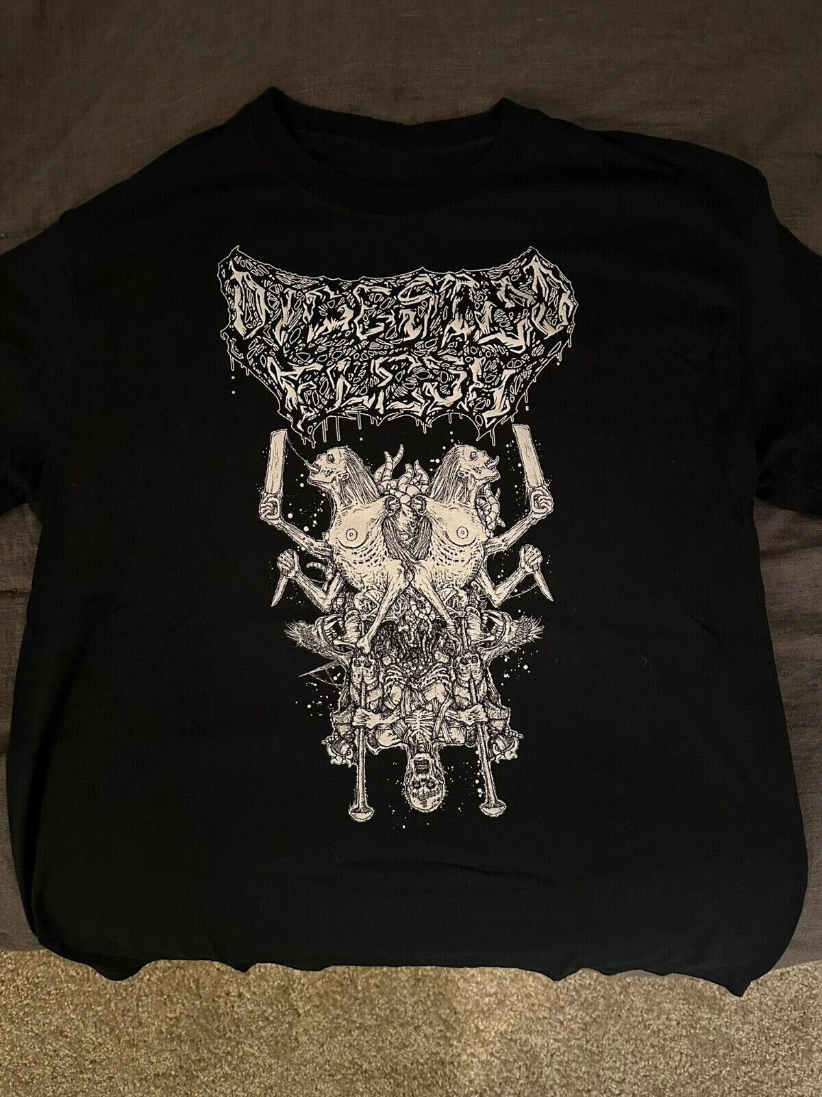 Digested Flesh T-Shirt Cotton Unisex Tee All Size S to 5XL US480