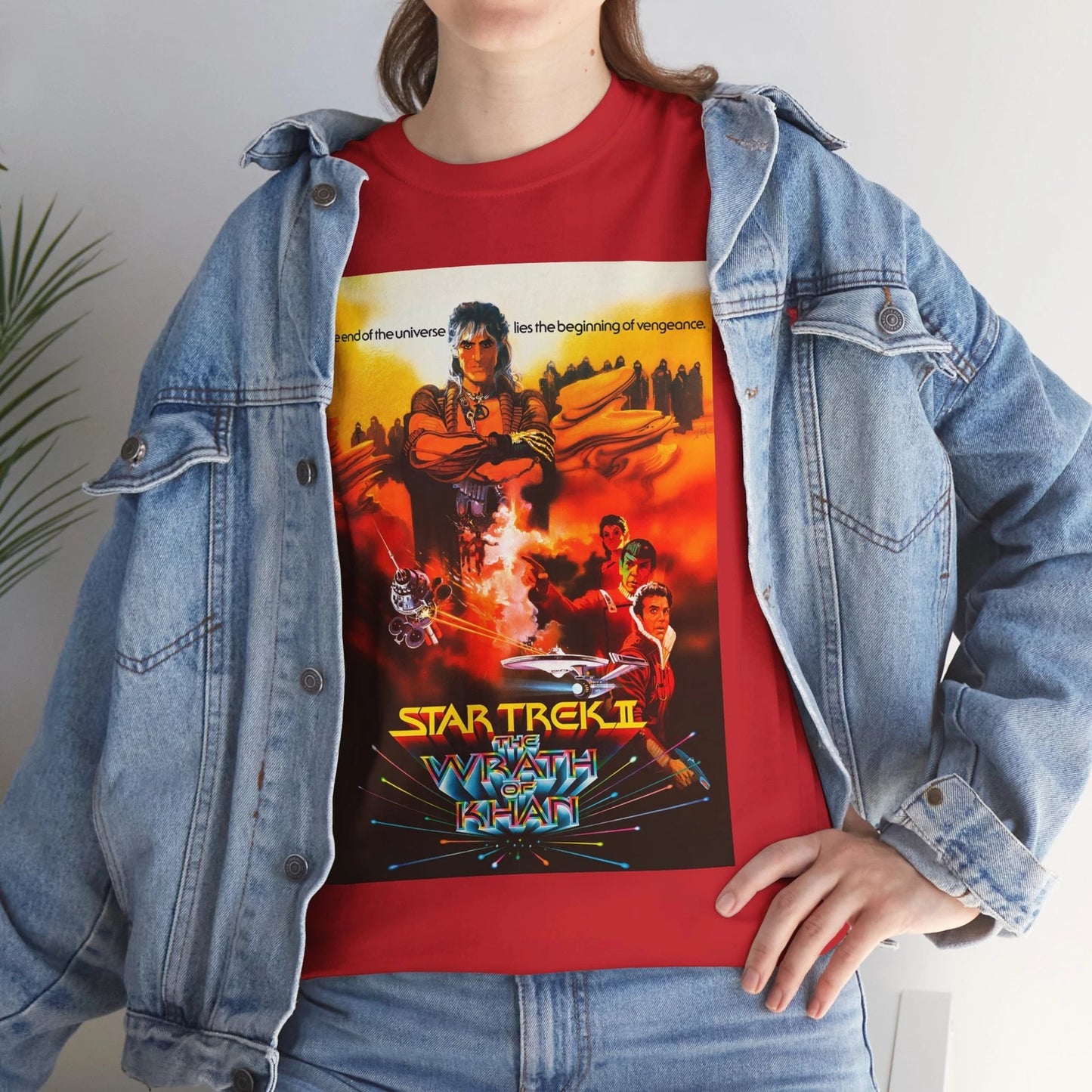 Star Trek II The Wrath of Khan (1982) T-Shirt Sci-Fi Enterprise