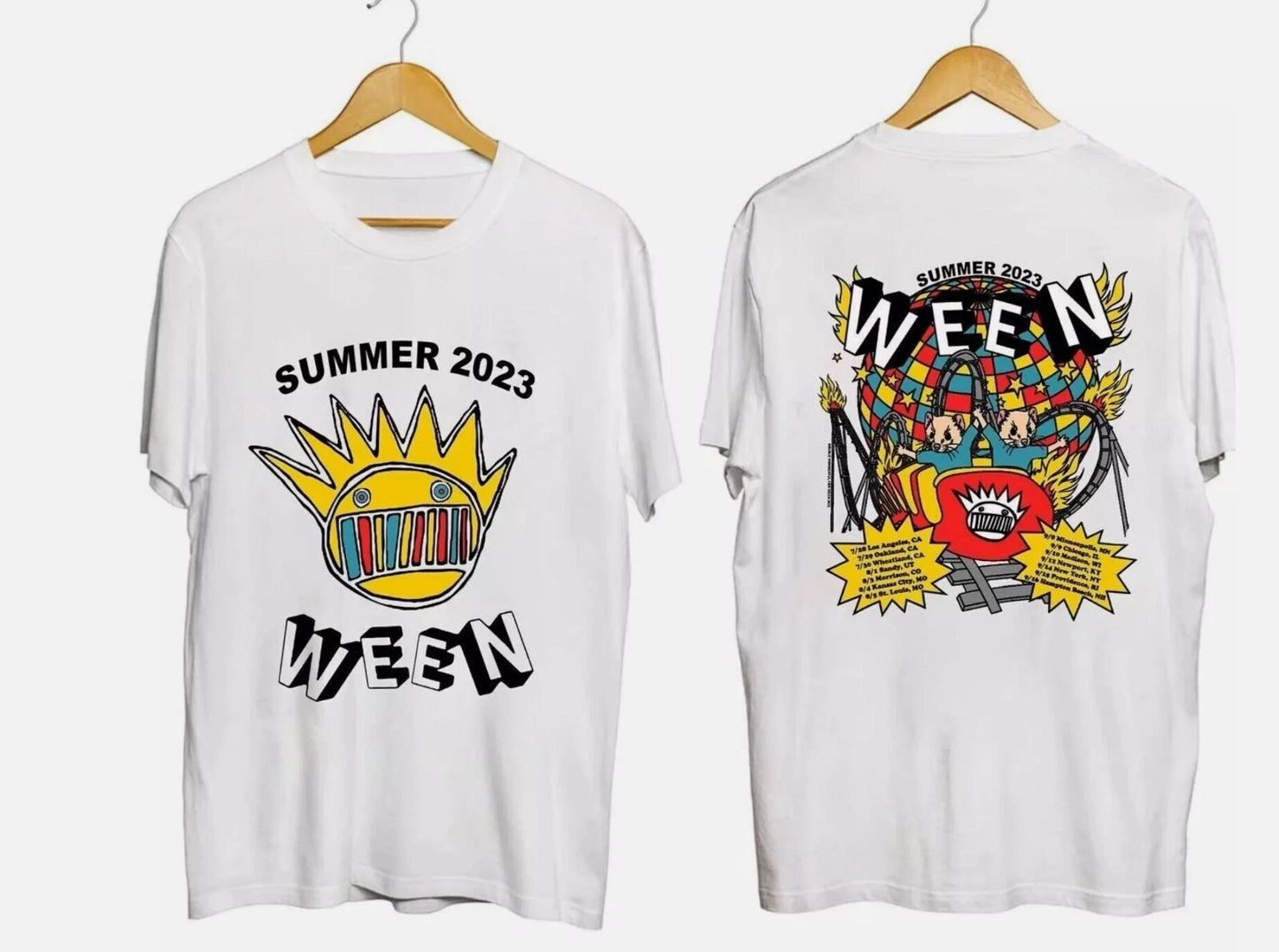 Ween Summer Tour 2023 Concert Rock Music Band T-Shirt Allsizes For Fans