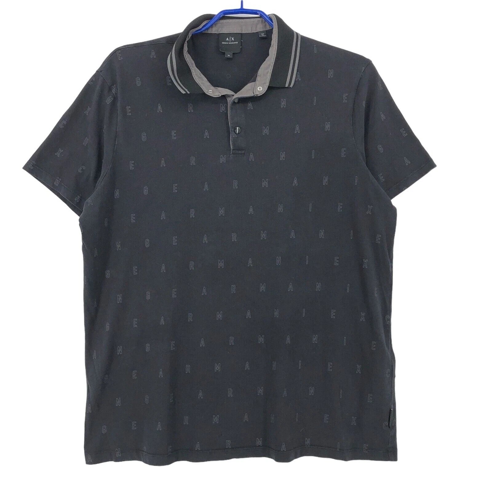 Armani Exchange Men's Slim Fit Polo T-Shirt Size XL